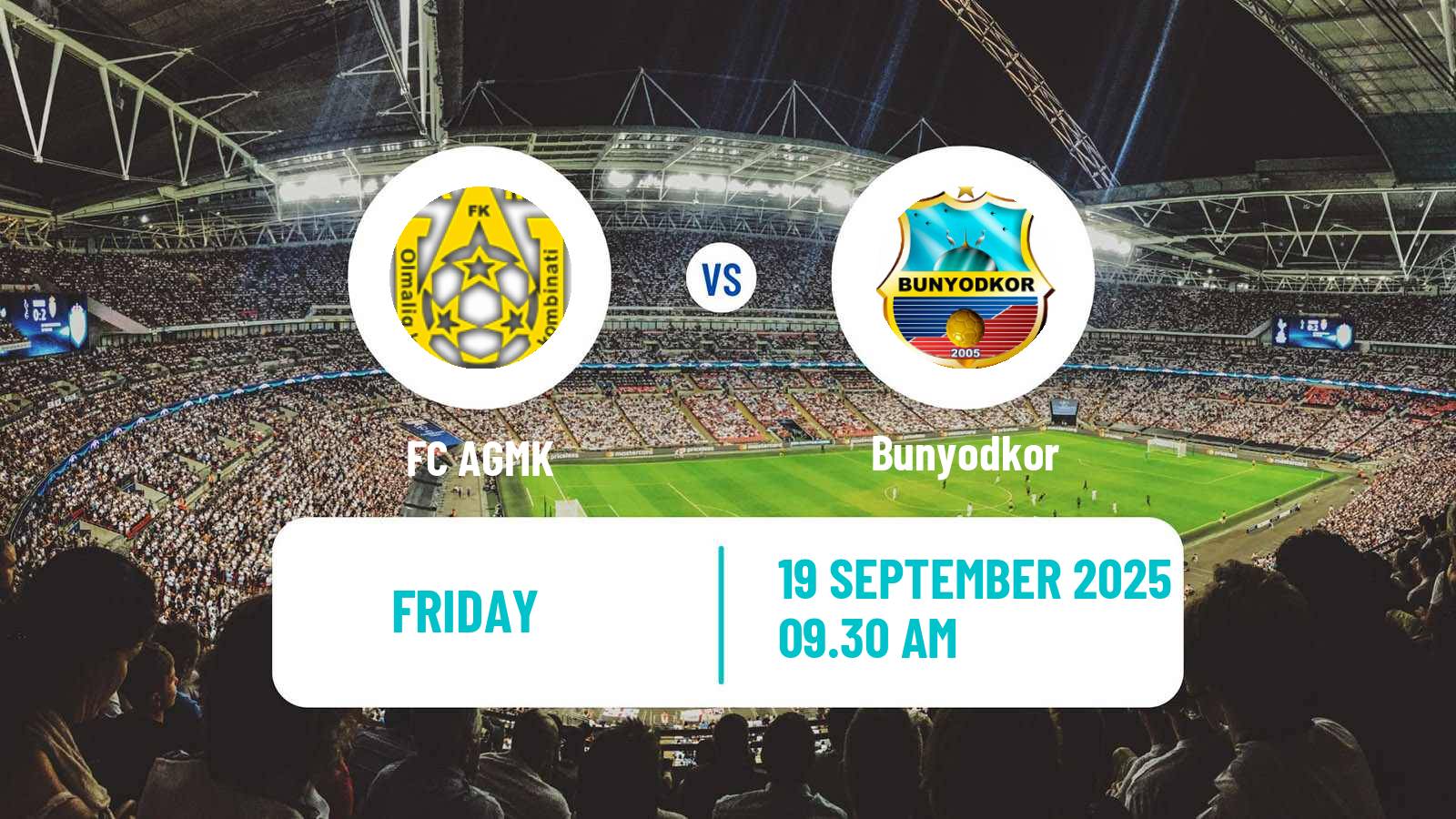 Soccer Uzbek League AGMK - Bunyodkor