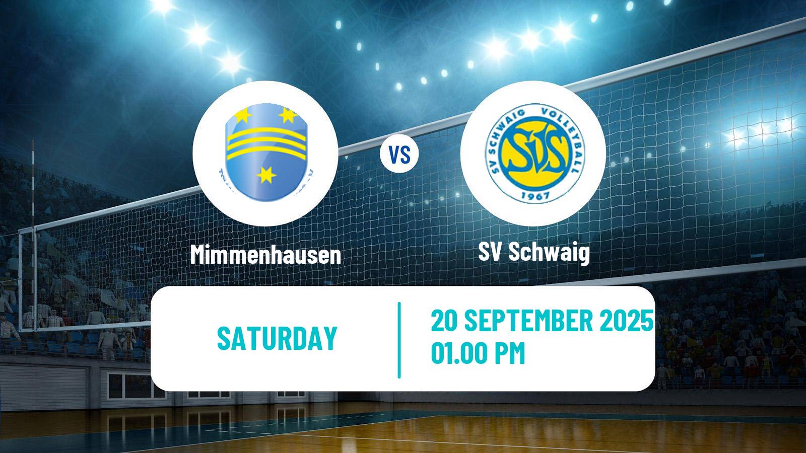 Volleyball German 2 Bundesliga South Volleyball Mimmenhausen - Schwaig
