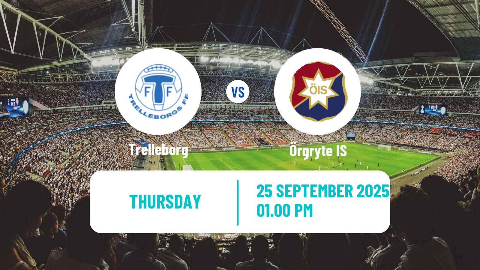 Soccer Swedish Superettan Trelleborg - Örgryte