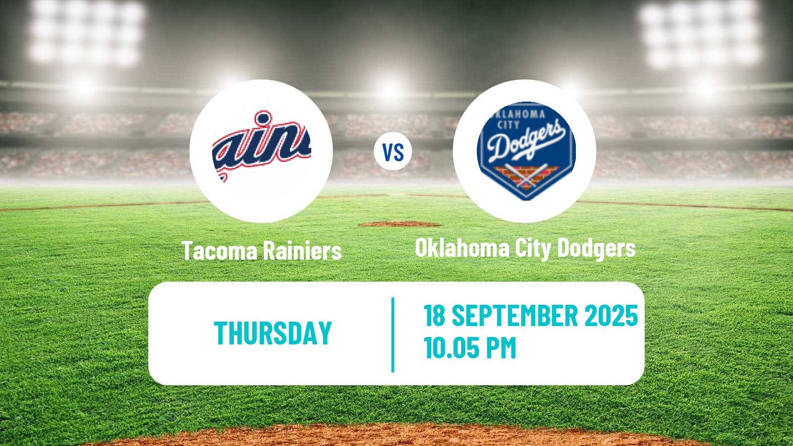 Baseball PCL Tacoma Rainiers - Oklahoma City Dodgers