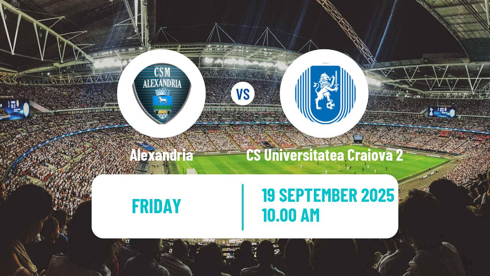 Soccer Romanian Liga 3 - Seria 5 Alexandria - CS Universitatea Craiova 2