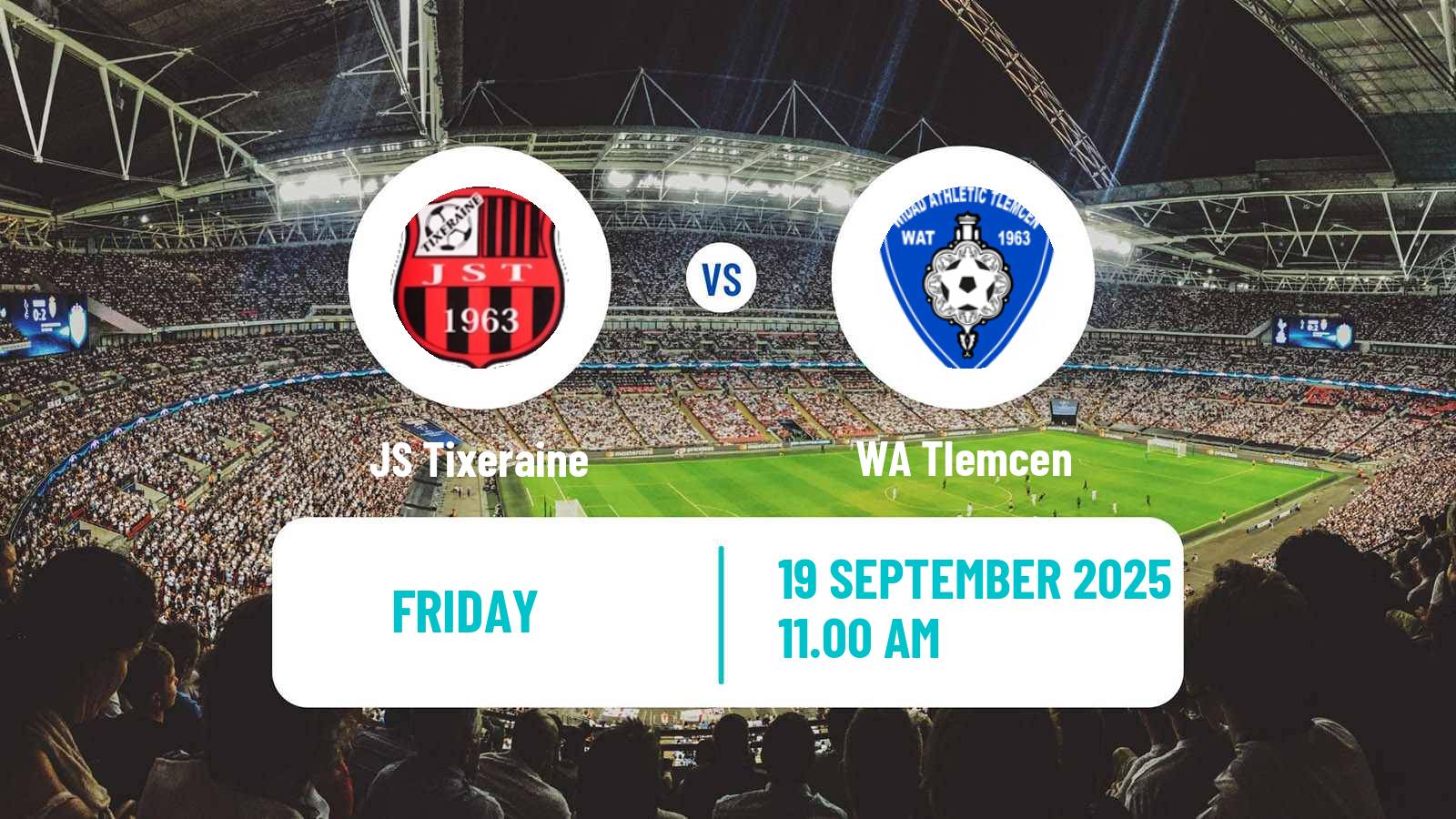 Soccer Algerian Ligue 2 Tixeraine - Tlemcen