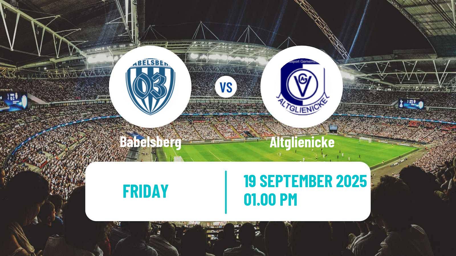 Soccer German Regionalliga Nordost Babelsberg - Altglienicke