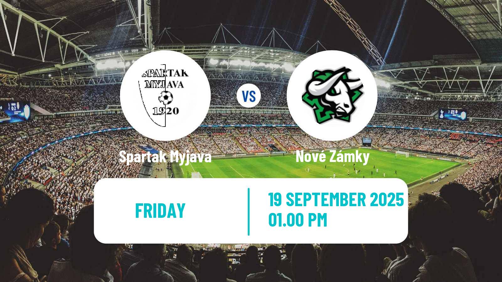 Soccer Slovak 3 Liga West Spartak Myjava - Nové Zámky