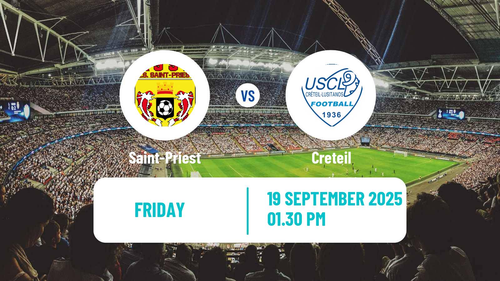 Soccer French National 2 - Group C Saint-Priest - Creteil