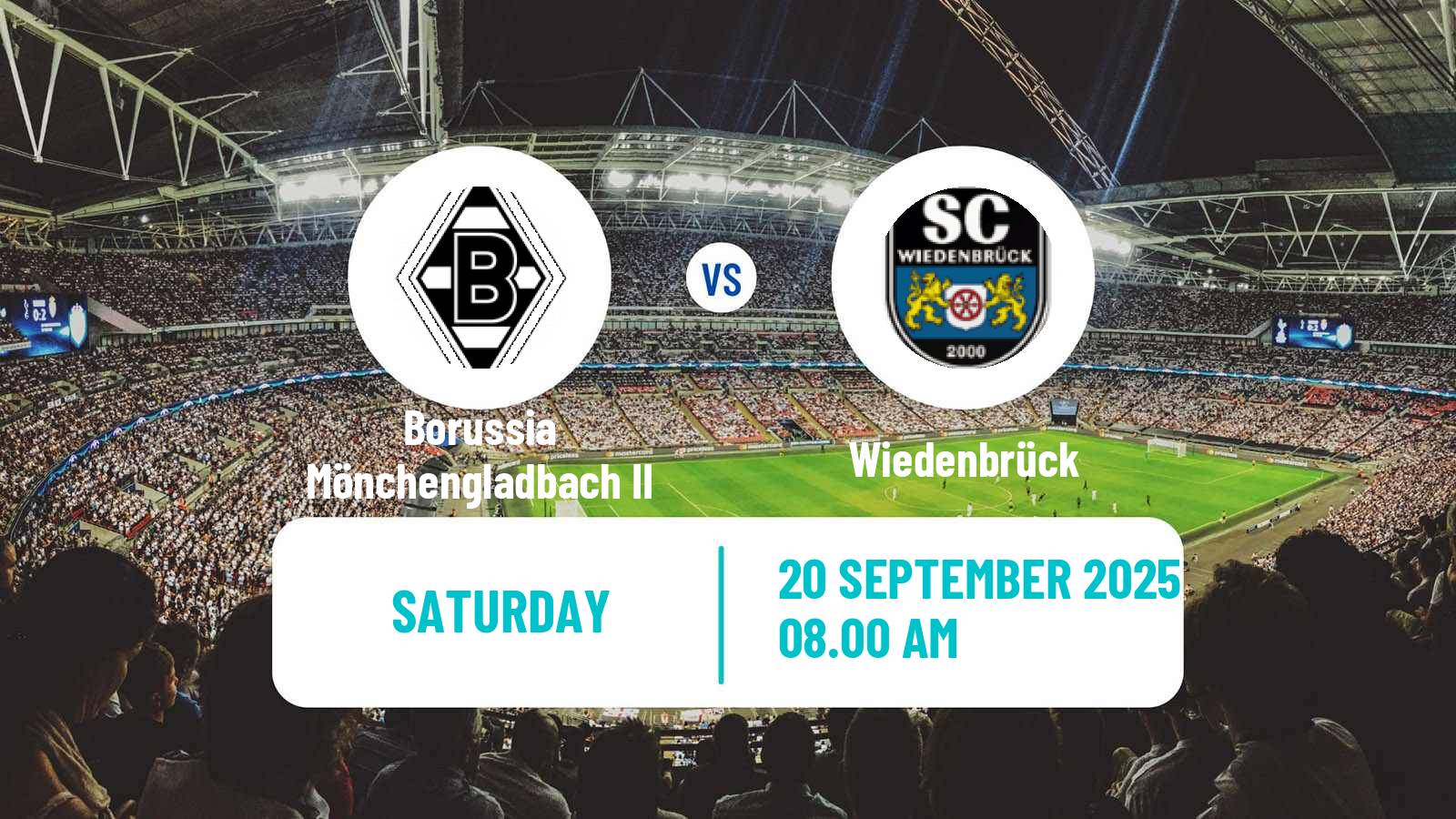 Soccer German Regionalliga West Borussia Mönchengladbach II - Wiedenbrück
