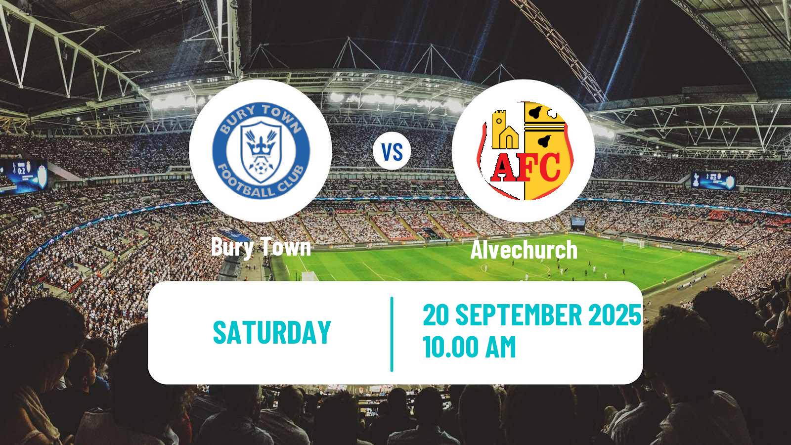 Soccer English Southern League Central Division Bury Town - Alvechurch
