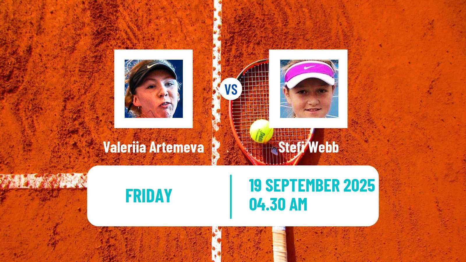Tennis ITF W15 Heraklion 6 Women Valeriia Artemeva - Stefi Webb