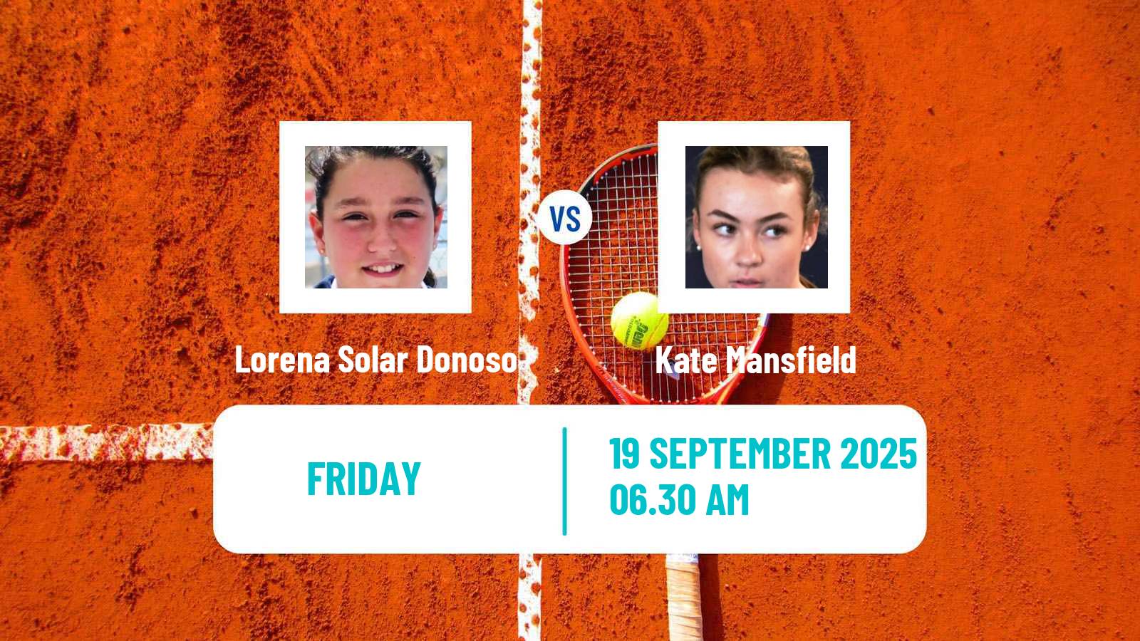 Tennis ITF W15 Ceuta Women Lorena Solar Donoso - Kate Mansfield