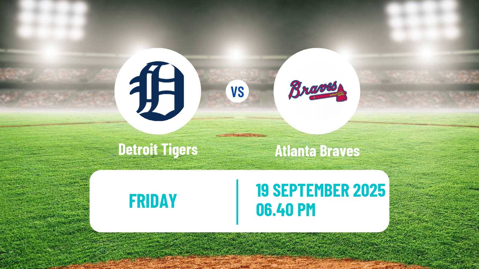 Baseball MLB Detroit Tigers - Atlanta Braves