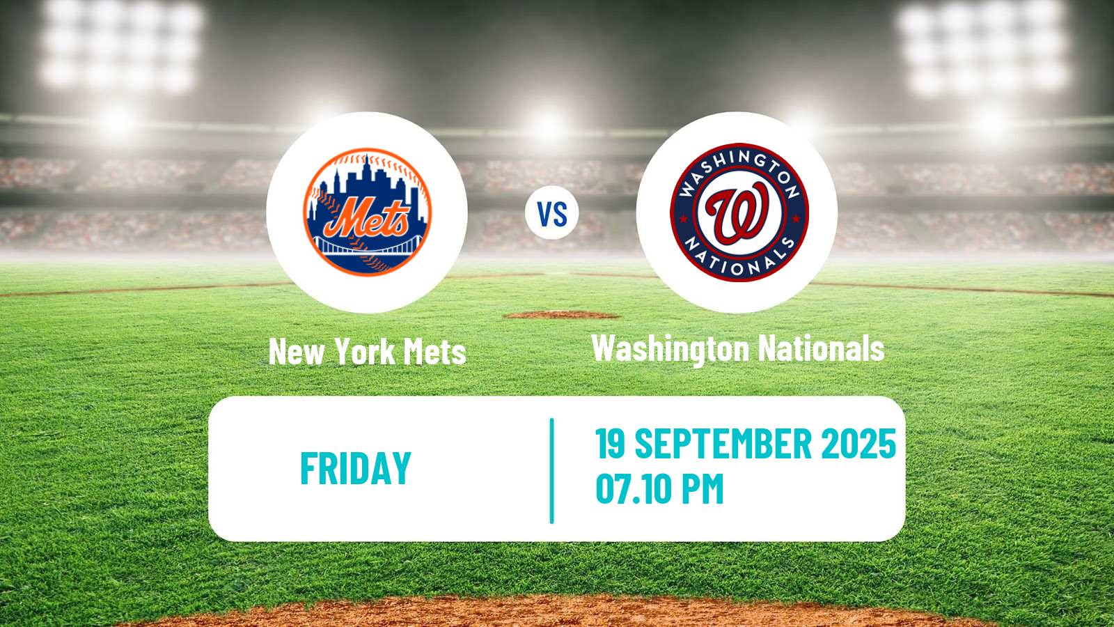 Baseball MLB New York Mets - Washington Nationals