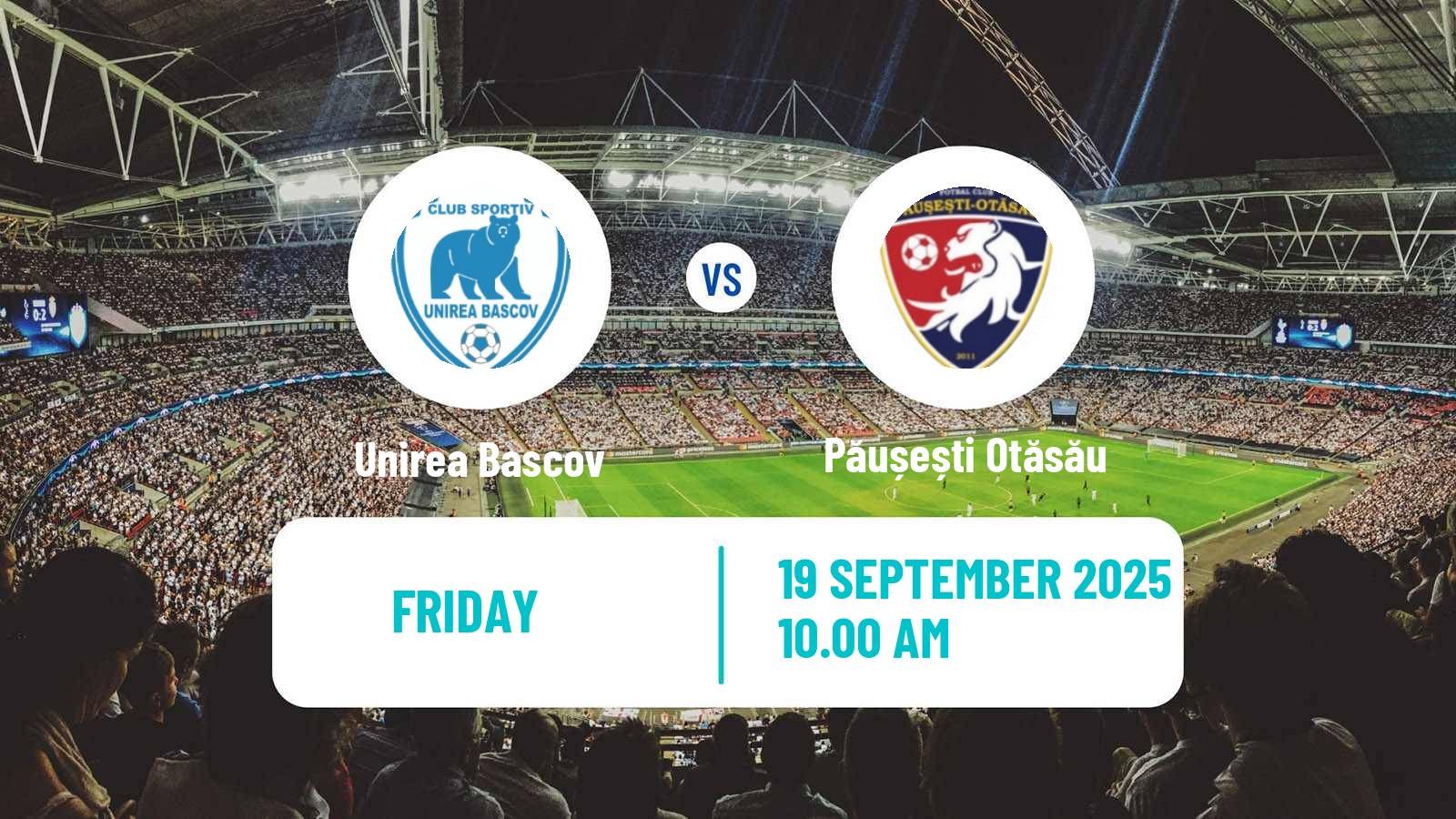 Soccer Romanian Liga 3 - Seria 6 Unirea Bascov - Păușești Otăsău
