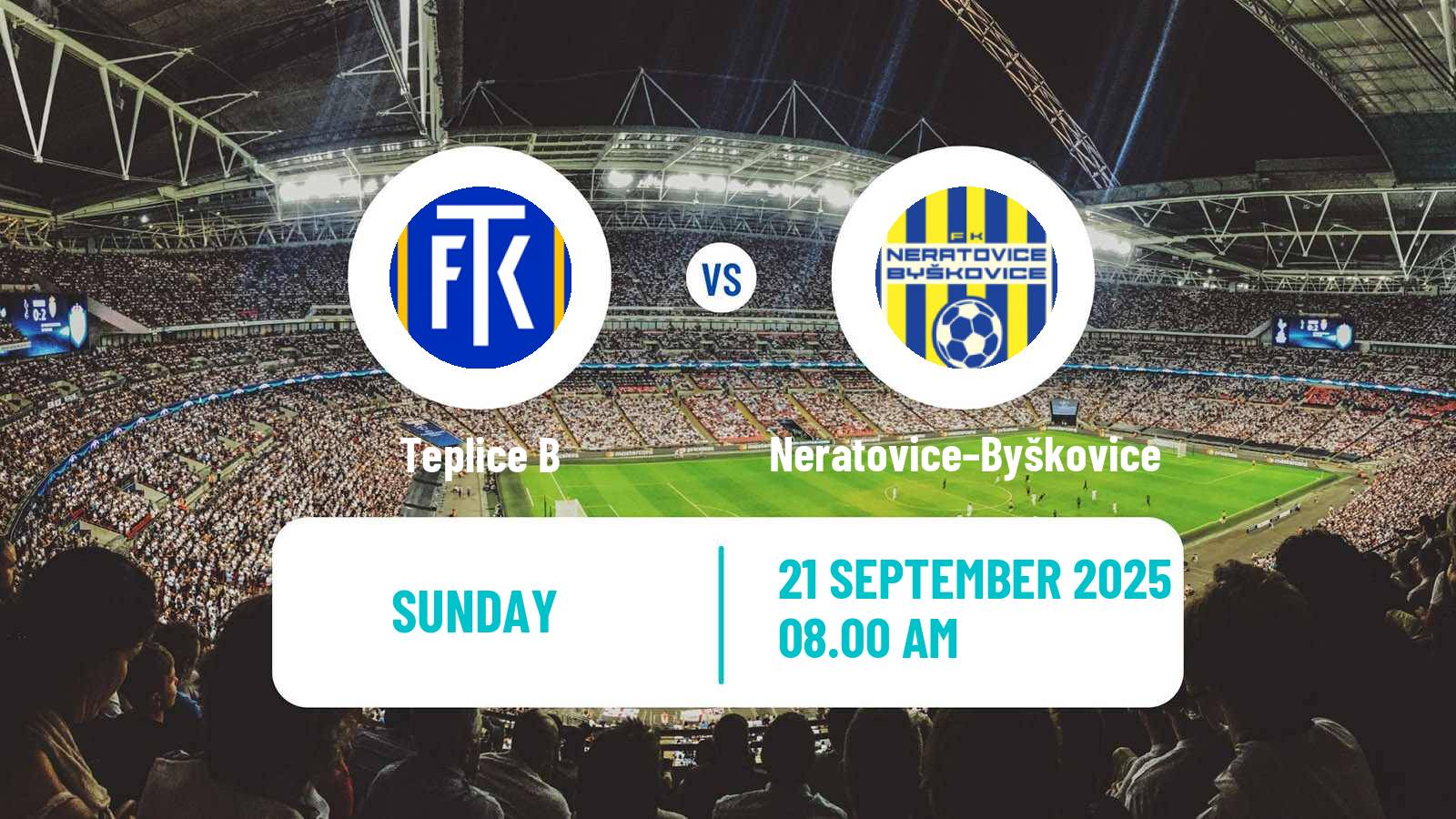 Soccer Czech CFL Group B Teplice B - Neratovice–Byškovice