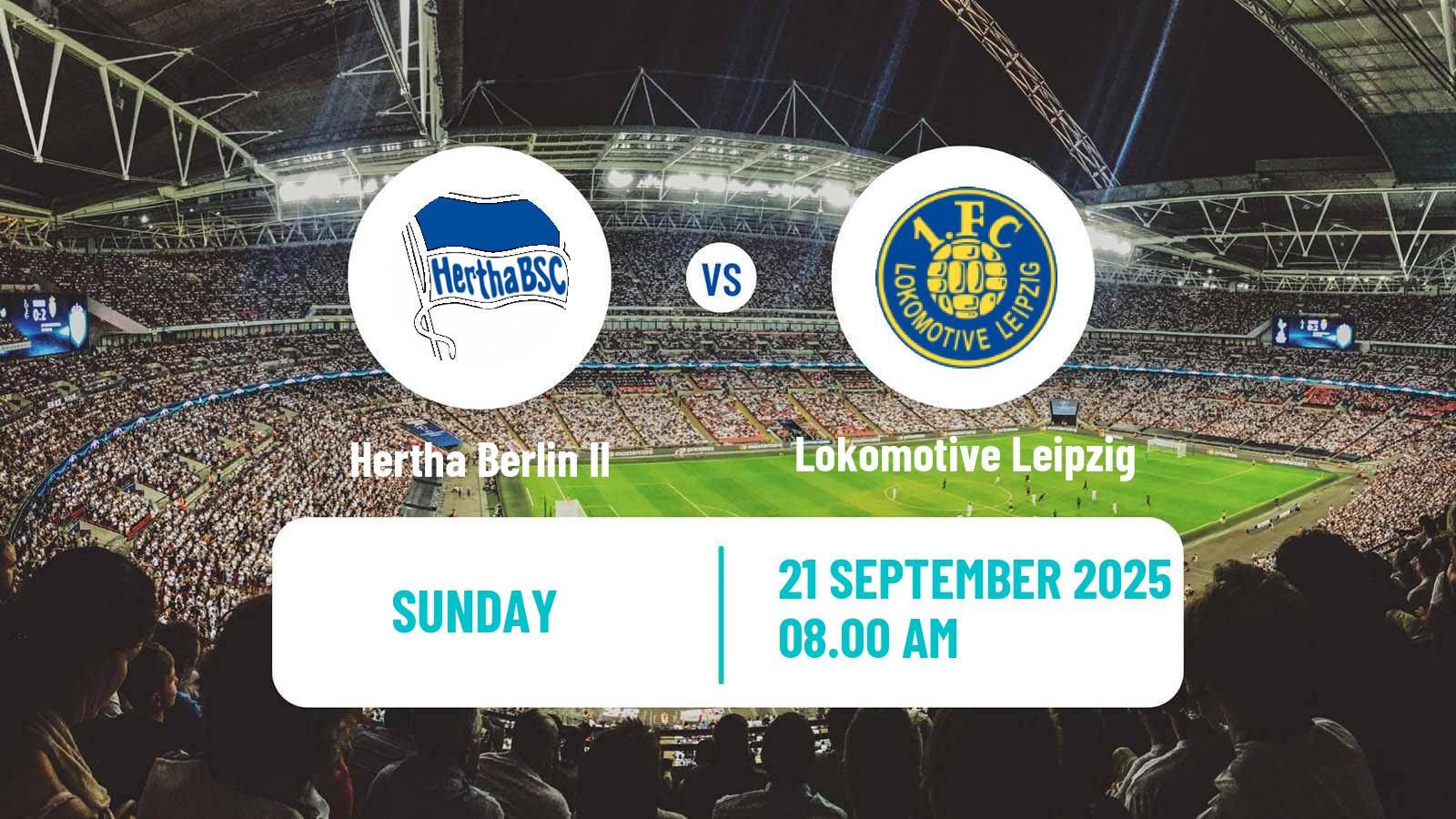 Soccer German Regionalliga Nordost Hertha Berlin II - Lokomotive Leipzig