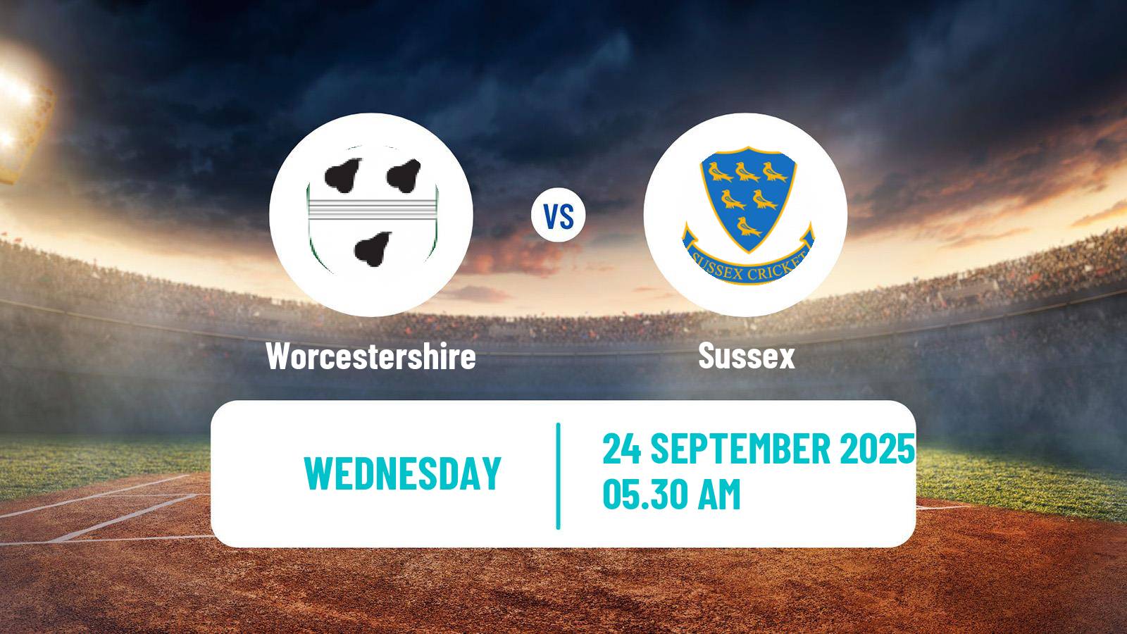 Cricket County Championship One Cricket Worcestershire - Sussex