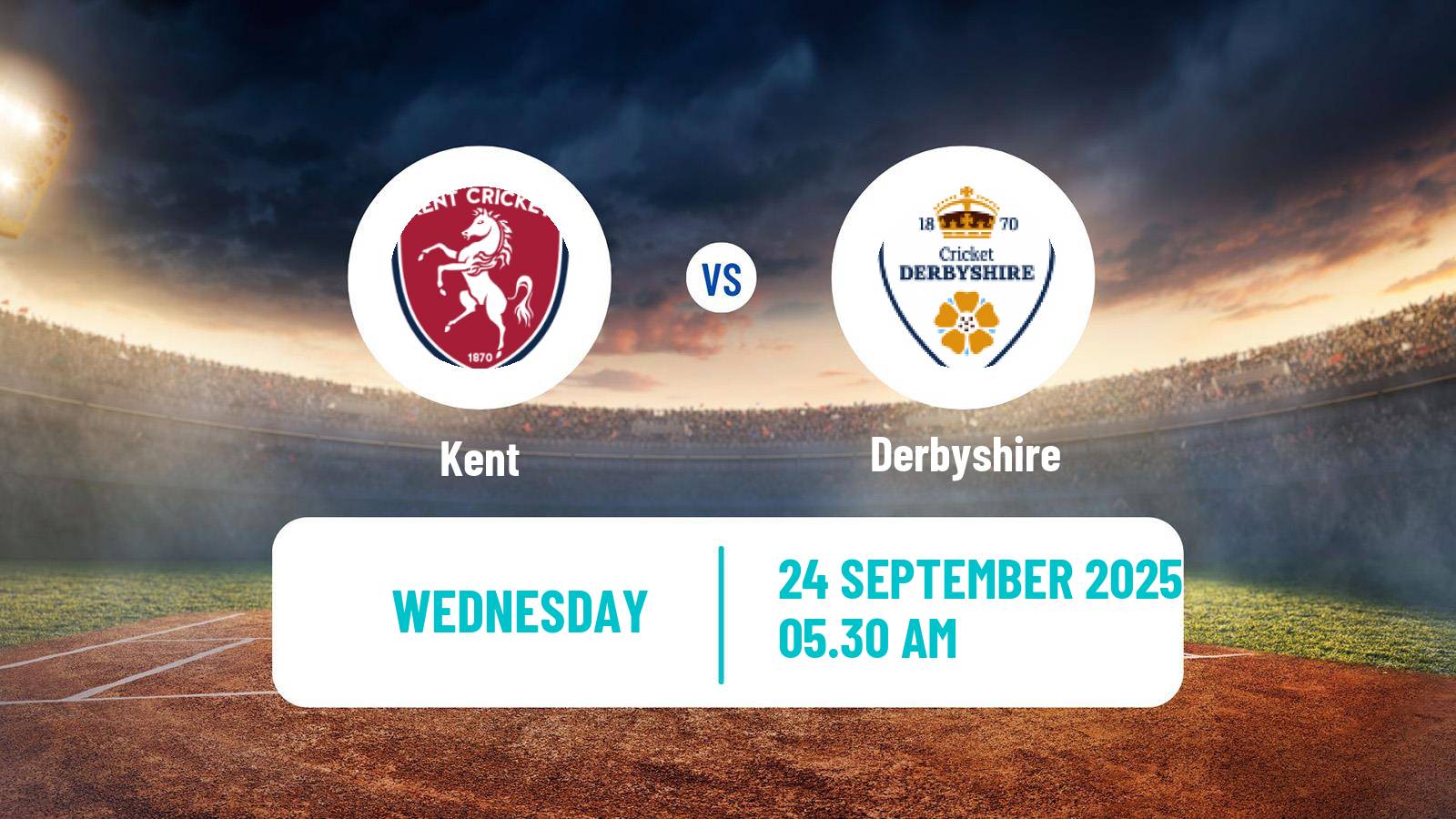 Cricket County Championship Two Cricket Kent - Derbyshire