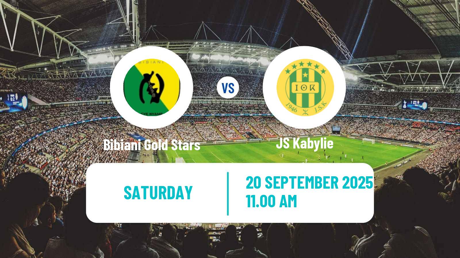 Soccer CAF Champions League Bibiani Gold Stars - Kabylie