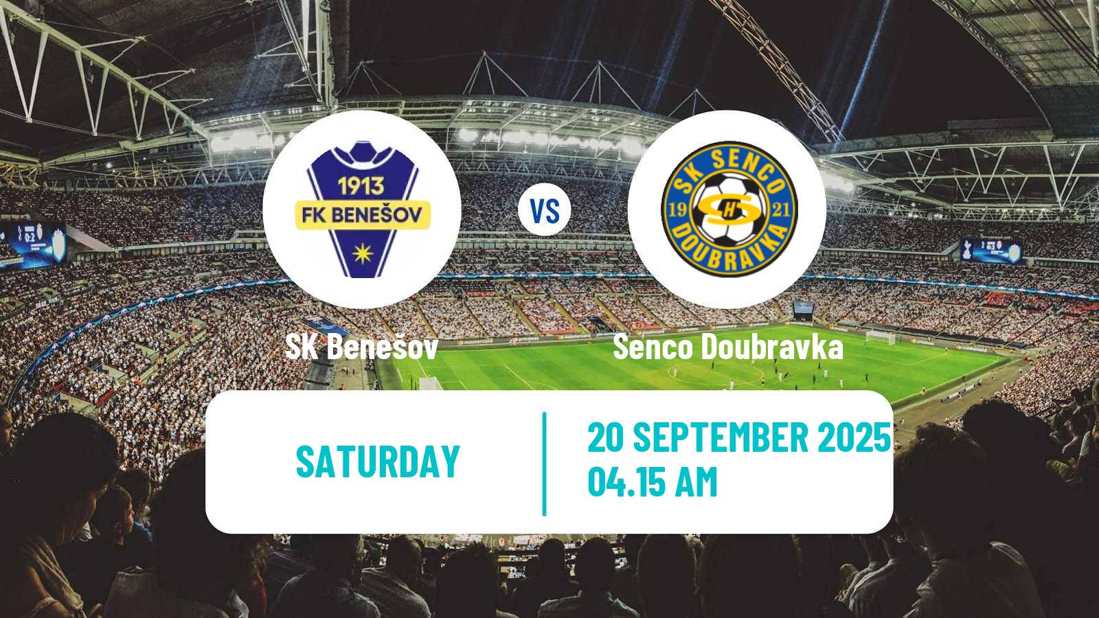 Soccer Czech Division A Benešov - Senco Doubravka