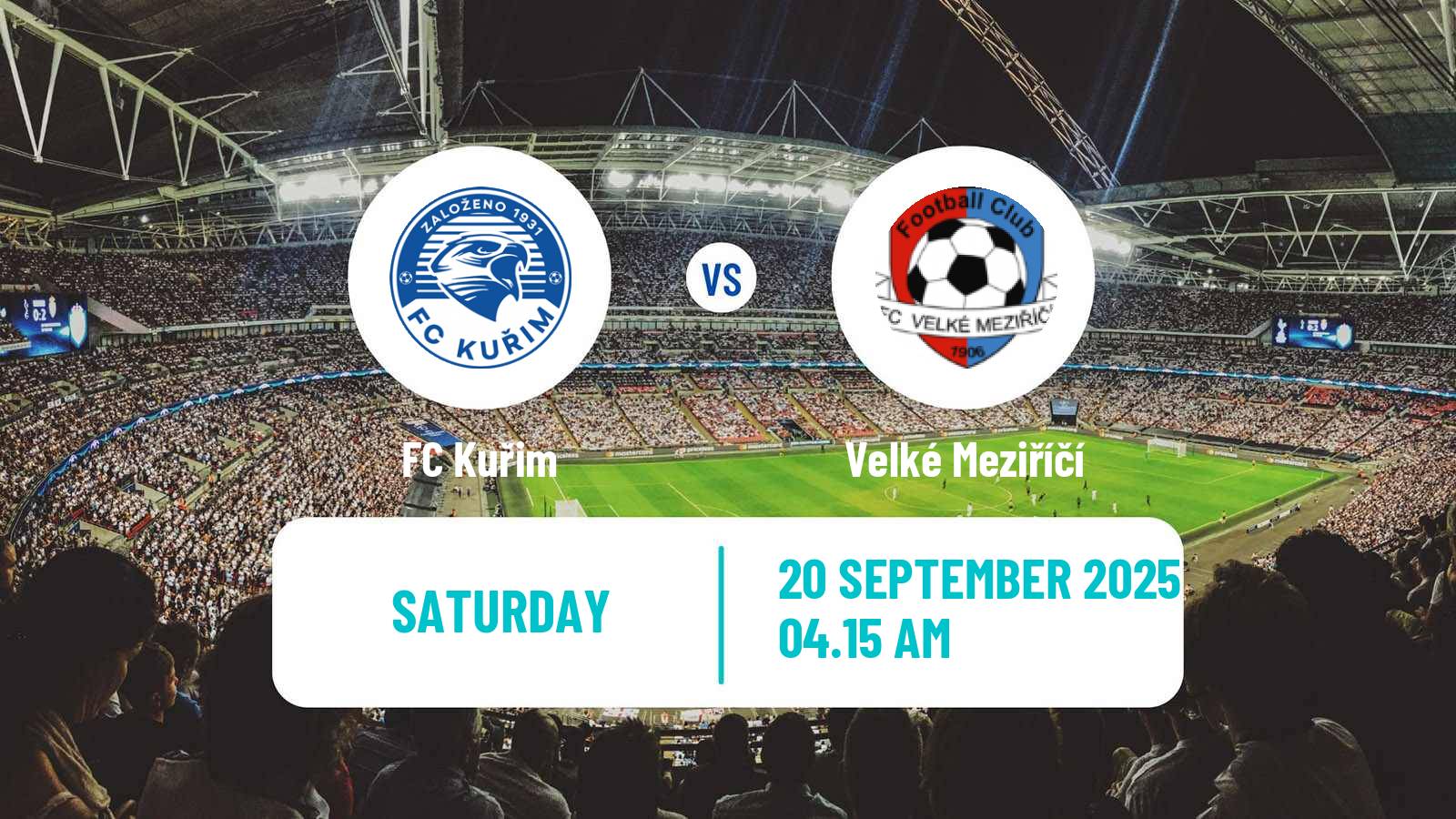 Soccer Czech Division D Kuřim - Velké Meziříčí