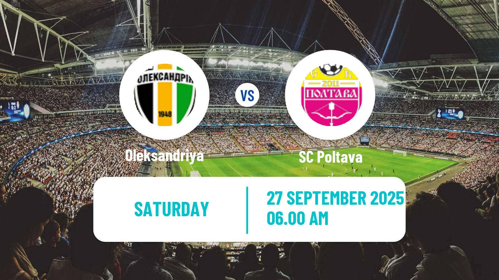 Soccer Ukrainian Premier League Oleksandriya - Poltava