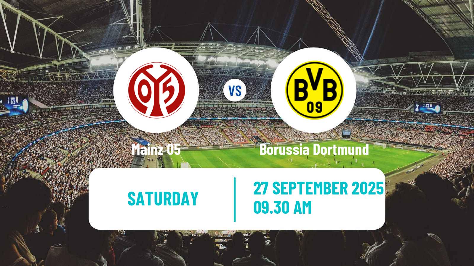 Soccer German Bundesliga Mainz - Borussia Dortmund