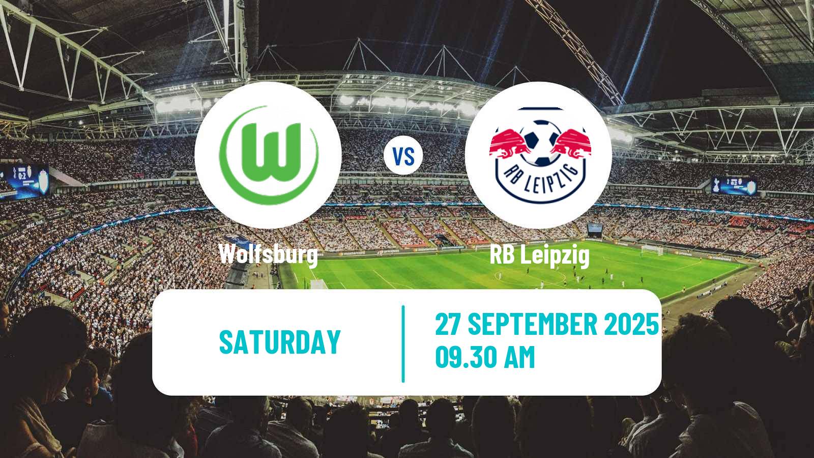 Soccer German Bundesliga Wolfsburg - RB Leipzig