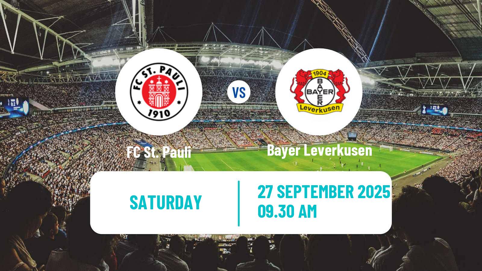 Soccer German Bundesliga St. Pauli - Bayer Leverkusen
