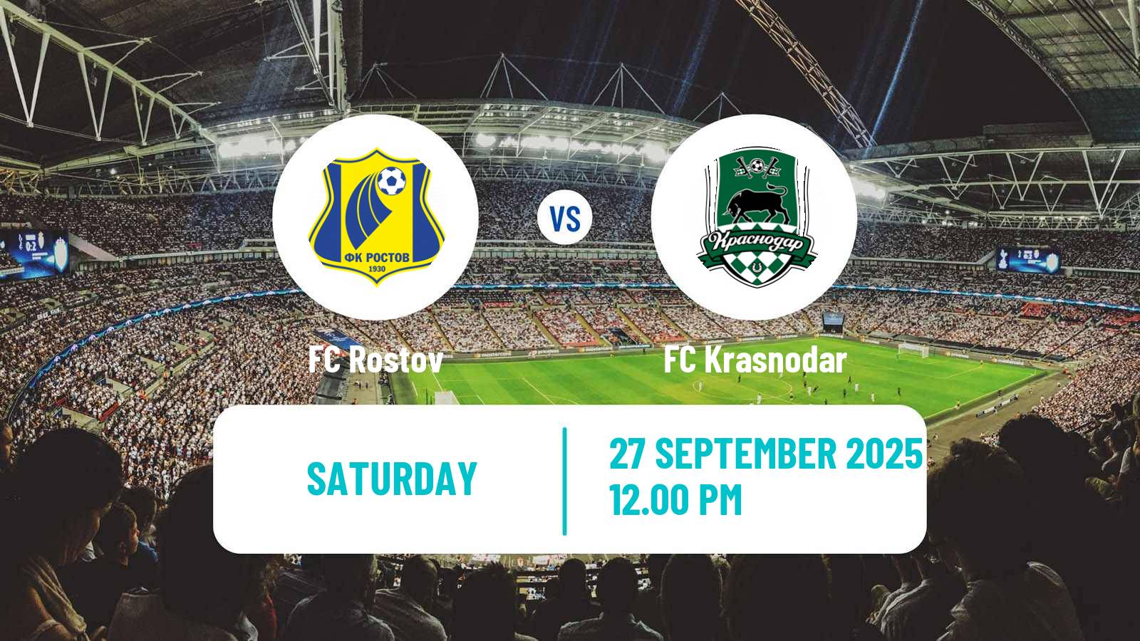 Soccer Russian Premier League Rostov - Krasnodar