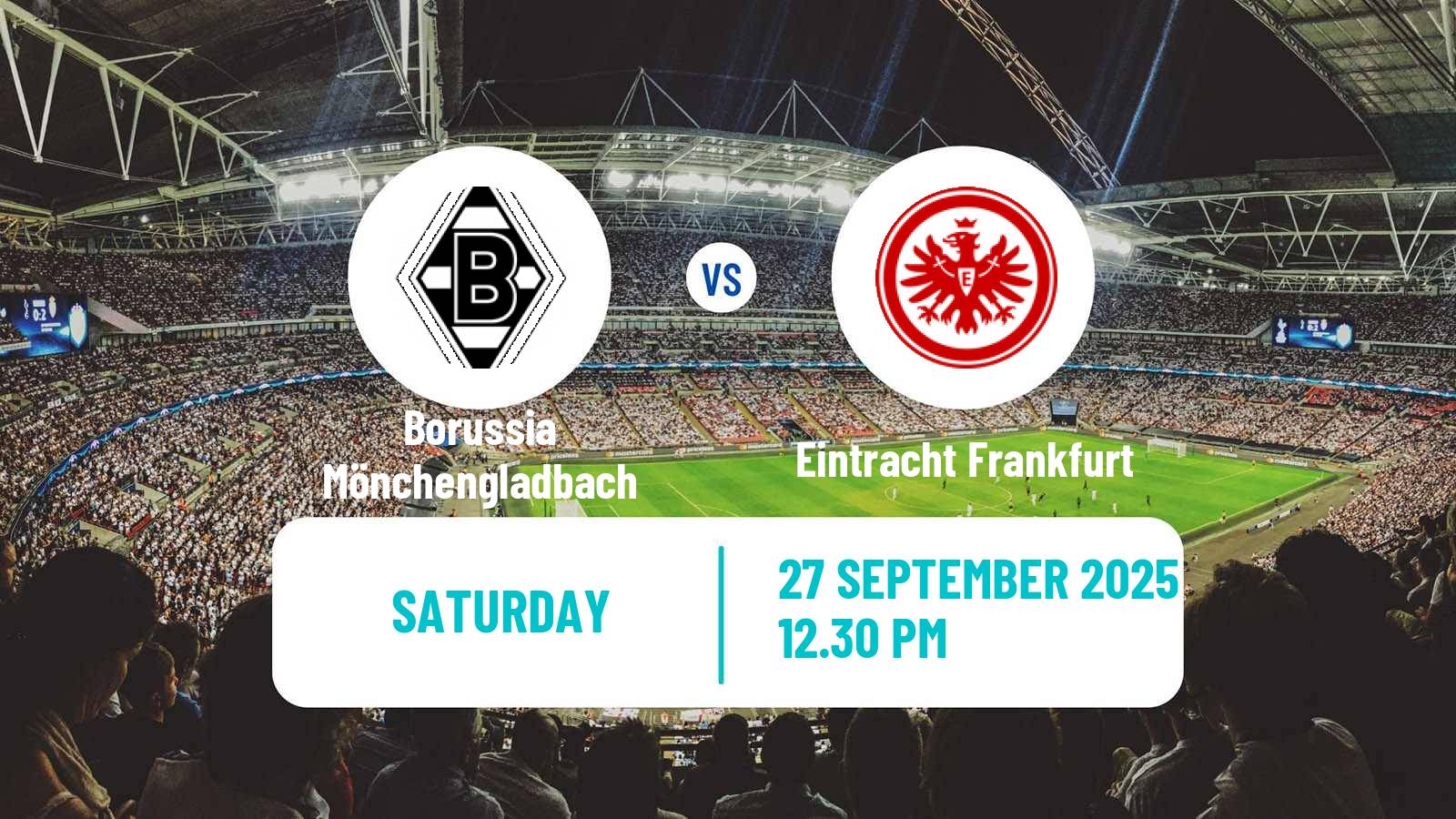 Soccer German Bundesliga Borussia Mönchengladbach - Eintracht Frankfurt