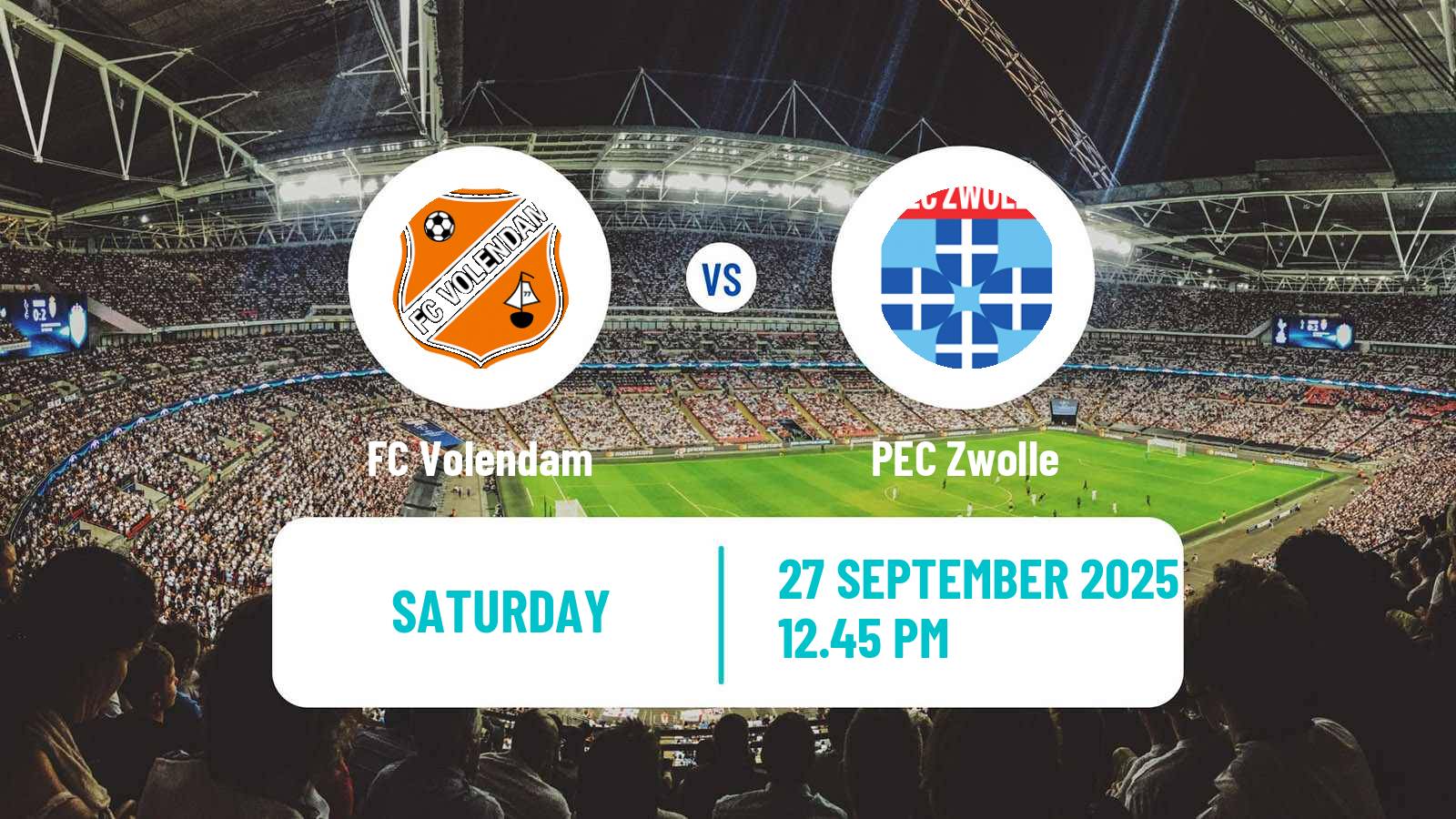 Soccer Dutch Eredivisie Volendam - Zwolle
