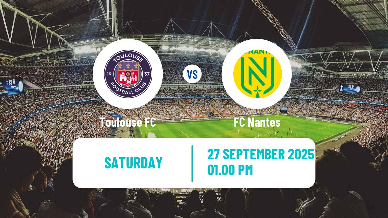Soccer French Ligue 1 Toulouse - Nantes