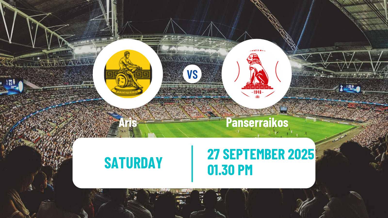 Soccer Greek Super League Aris - Panserraikos