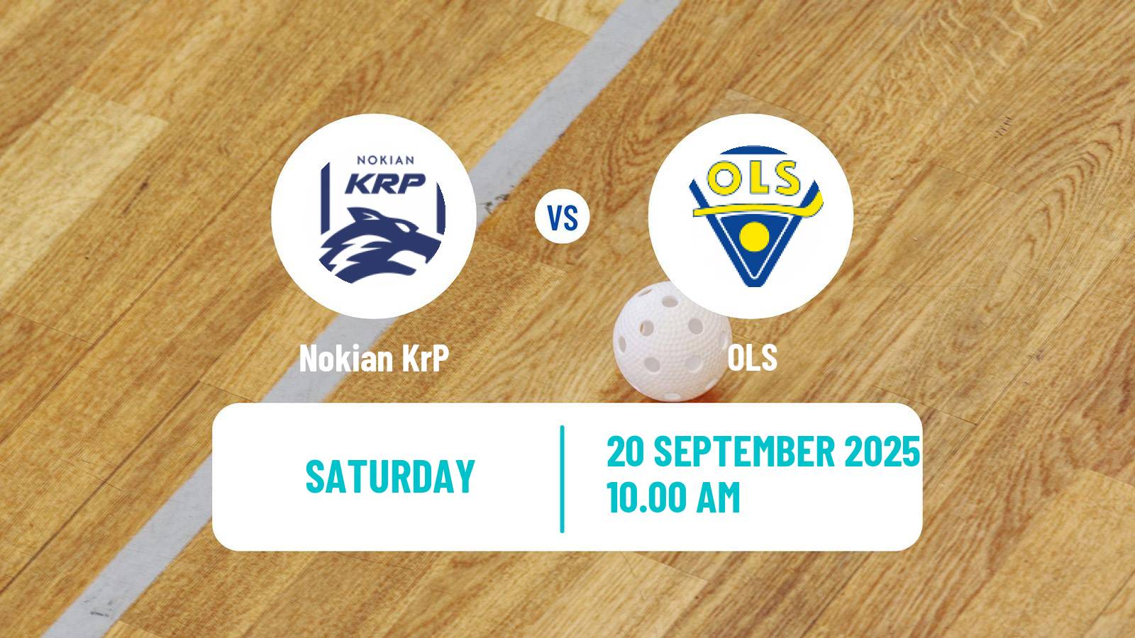 Floorball Finnish F-Liiga Nokian KrP - OLS