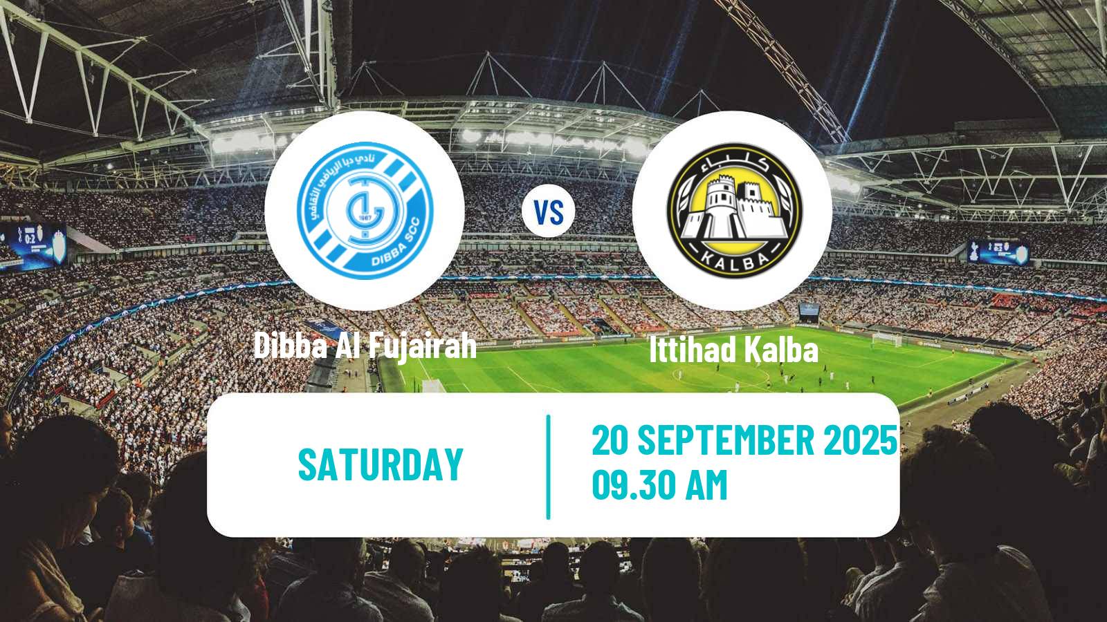 Soccer UAE Football League Dibba Al Fujairah - Ittihad Kalba