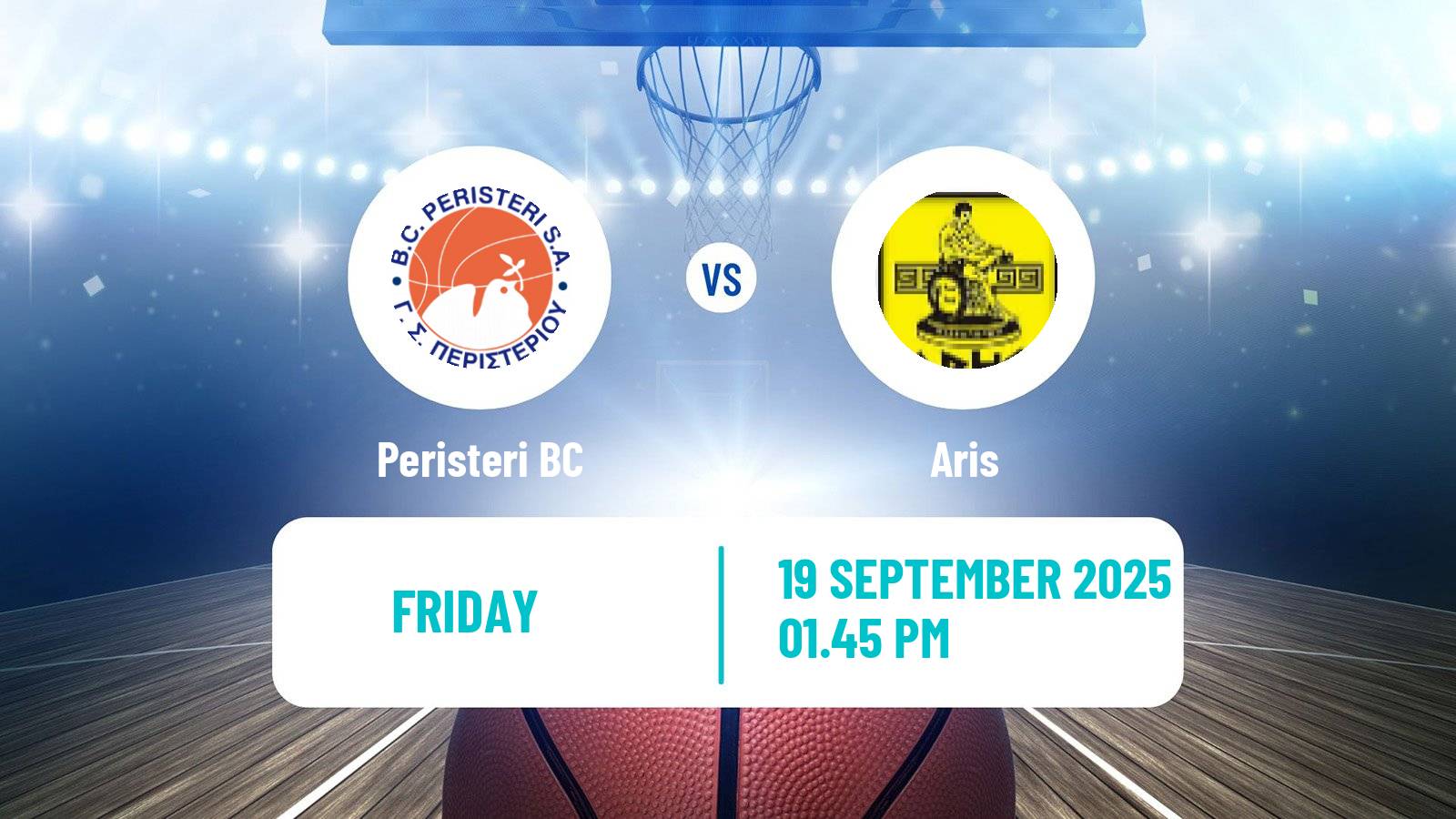 Basketball Club Friendly Basketball Peristeri BC - Aris