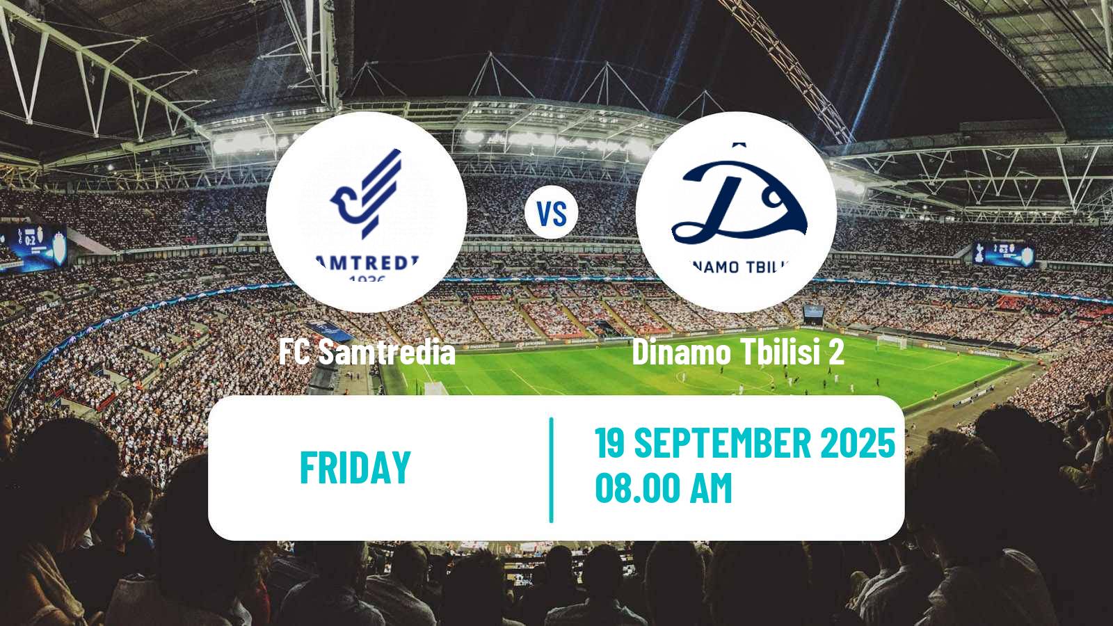 Soccer Georgian Erovnuli Liga 2 Samtredia - Dinamo Tbilisi 2