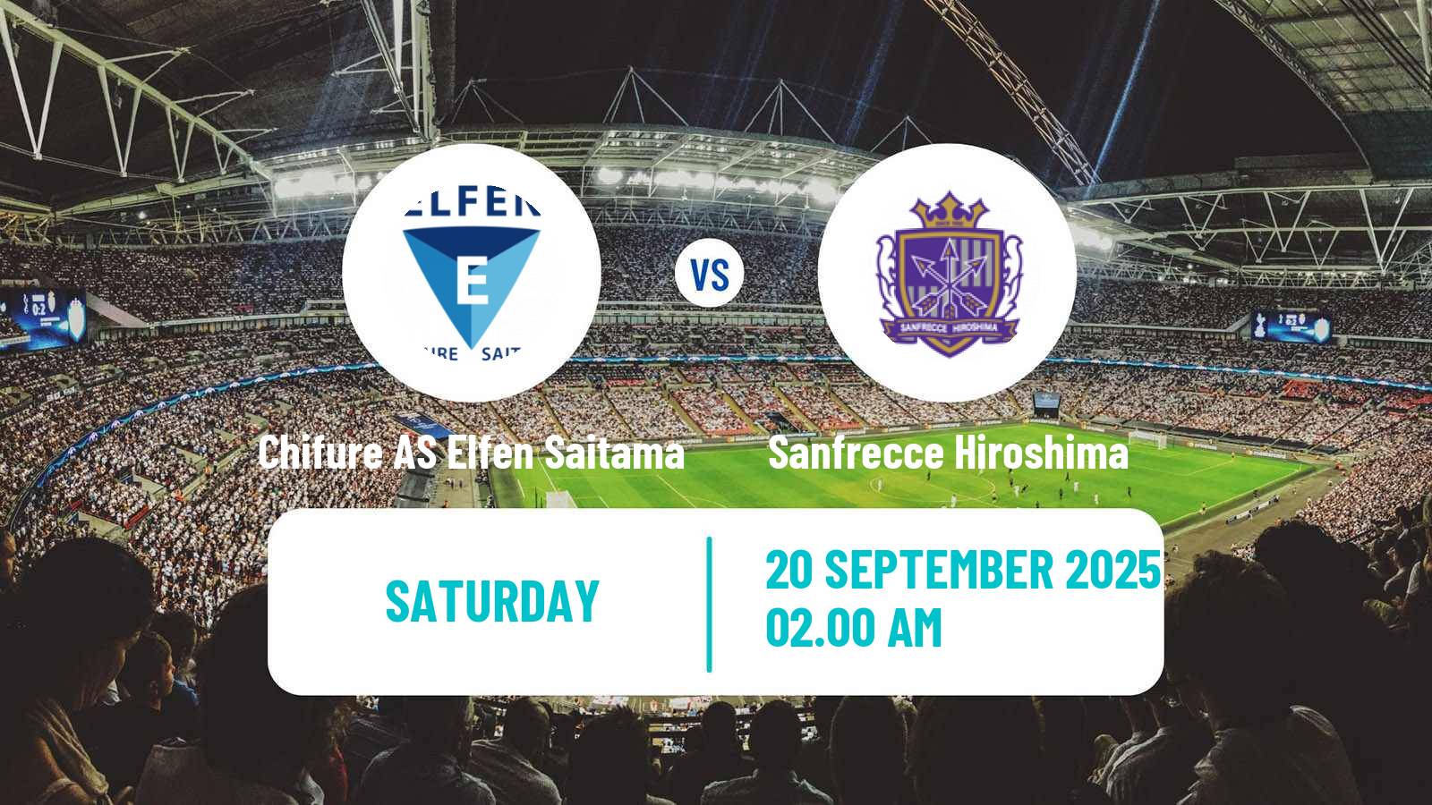 Soccer Japan WE League Women Chifure AS Elfen Saitama - Sanfrecce Hiroshima