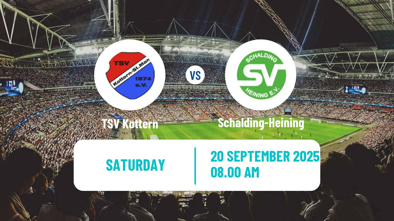 Soccer German Oberliga Bayern Süd TSV Kottern - Schalding-Heining