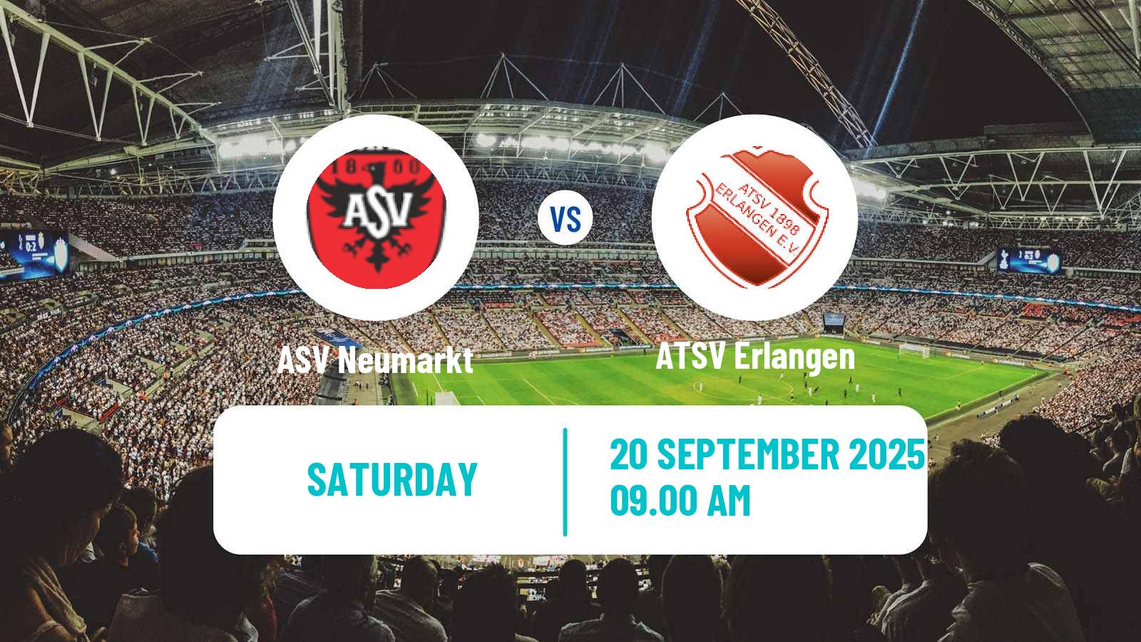 Soccer German Oberliga Bayern Nord Neumarkt - ATSV Erlangen