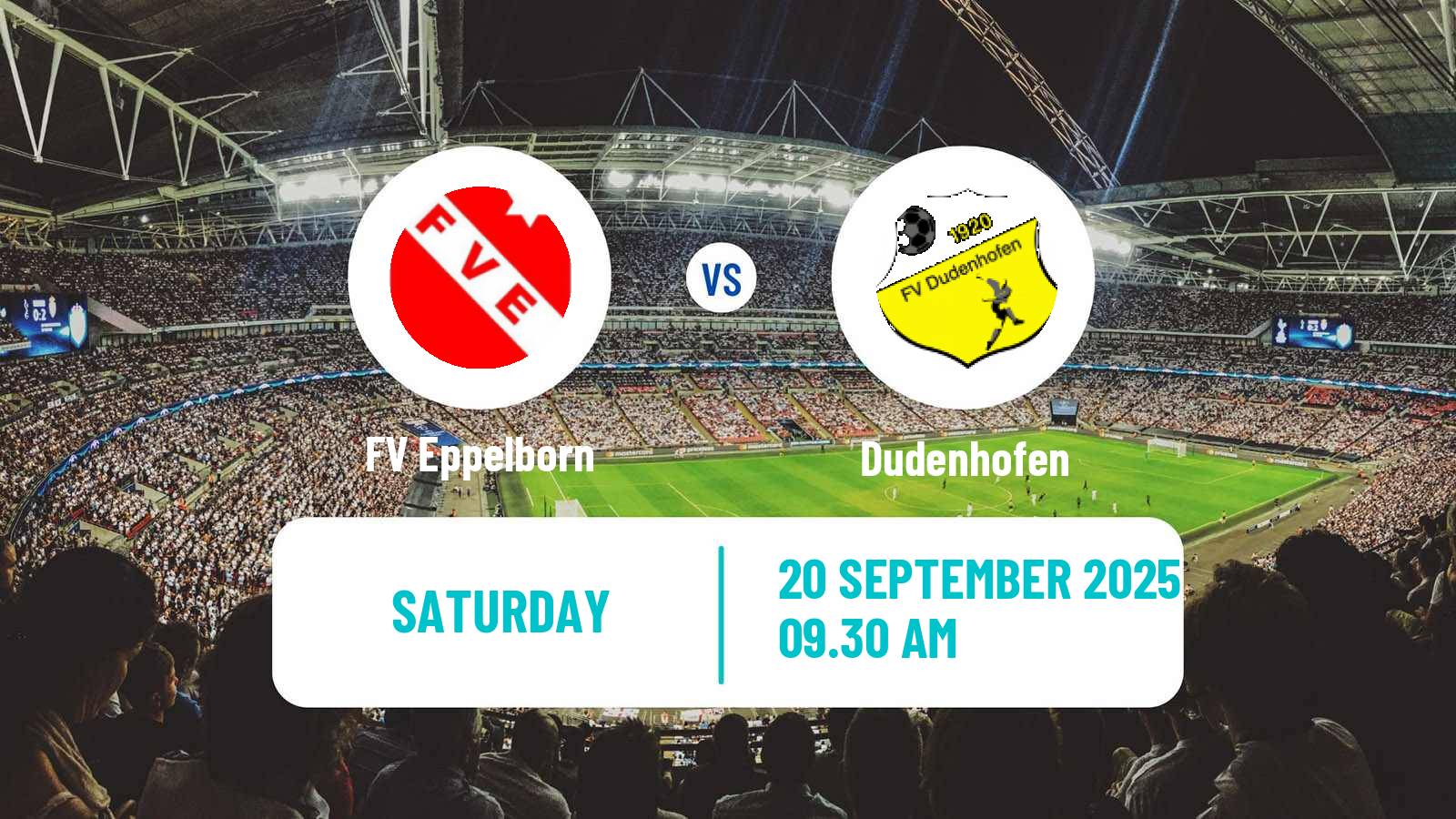 Soccer German Oberliga Rheinland-Pfalz/Saar Eppelborn - Dudenhofen
