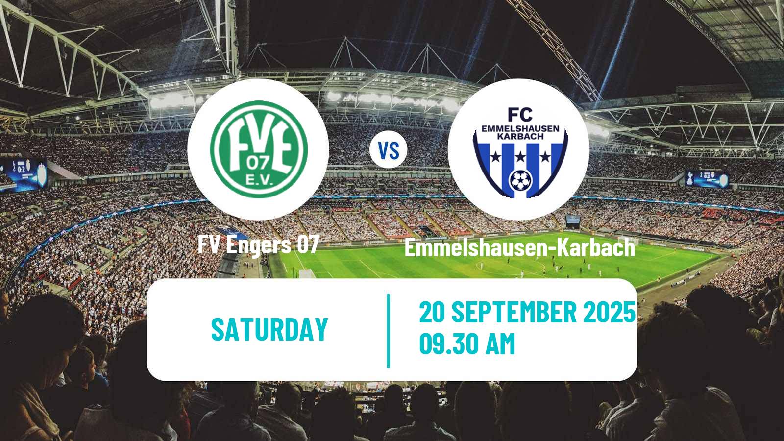 Soccer German Oberliga Rheinland-Pfalz/Saar Engers - Emmelshausen-Karbach