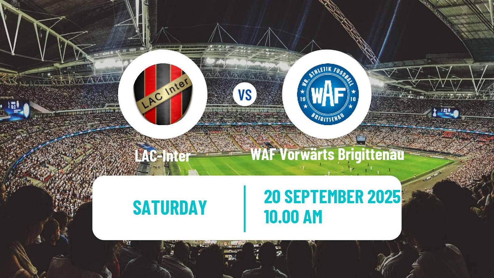 Soccer Austrian Landesliga Wien LAC-Inter - WAF Vorwärts Brigittenau