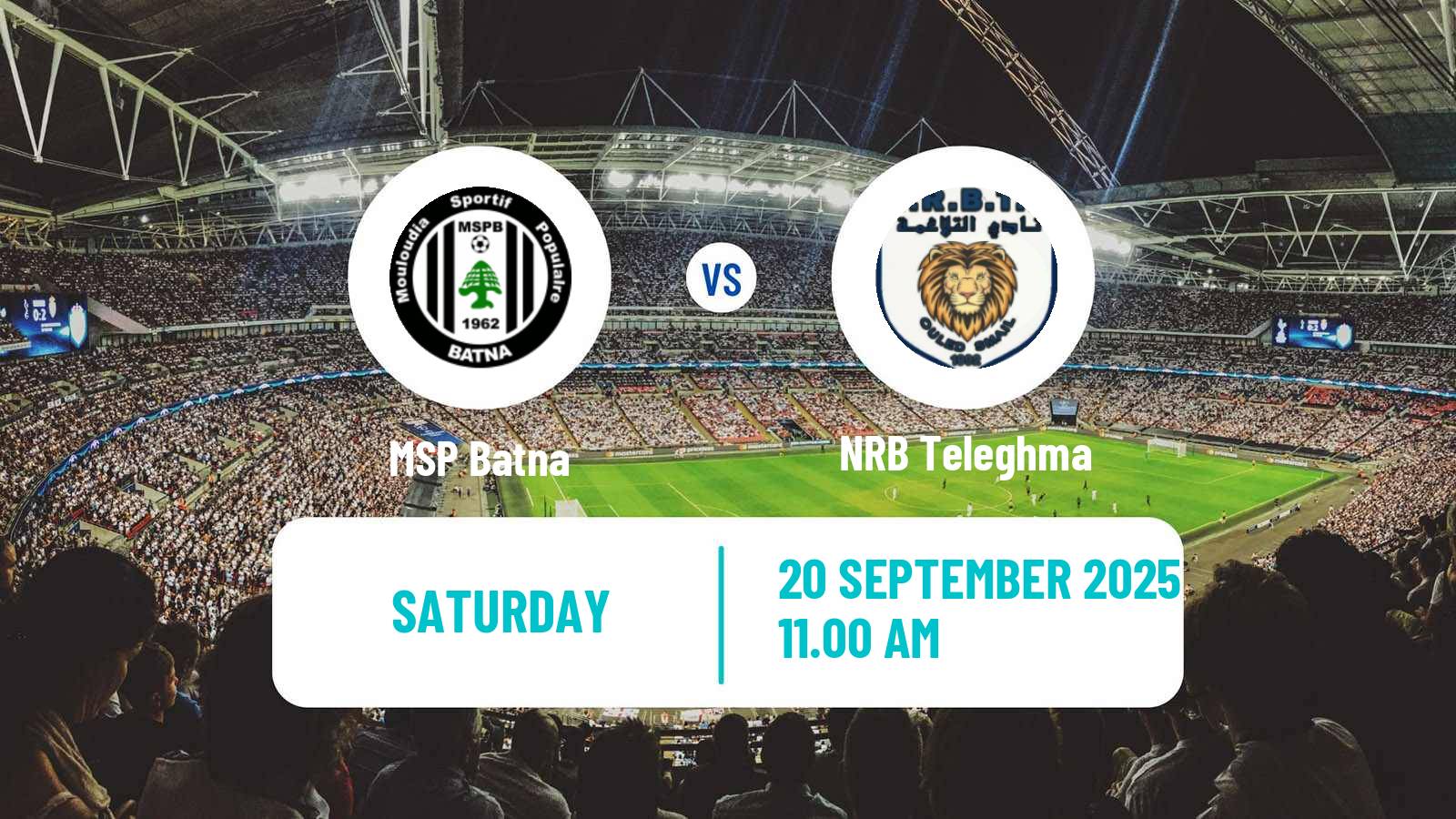 Soccer Algerian Ligue 2 MSP Batna - Teleghma