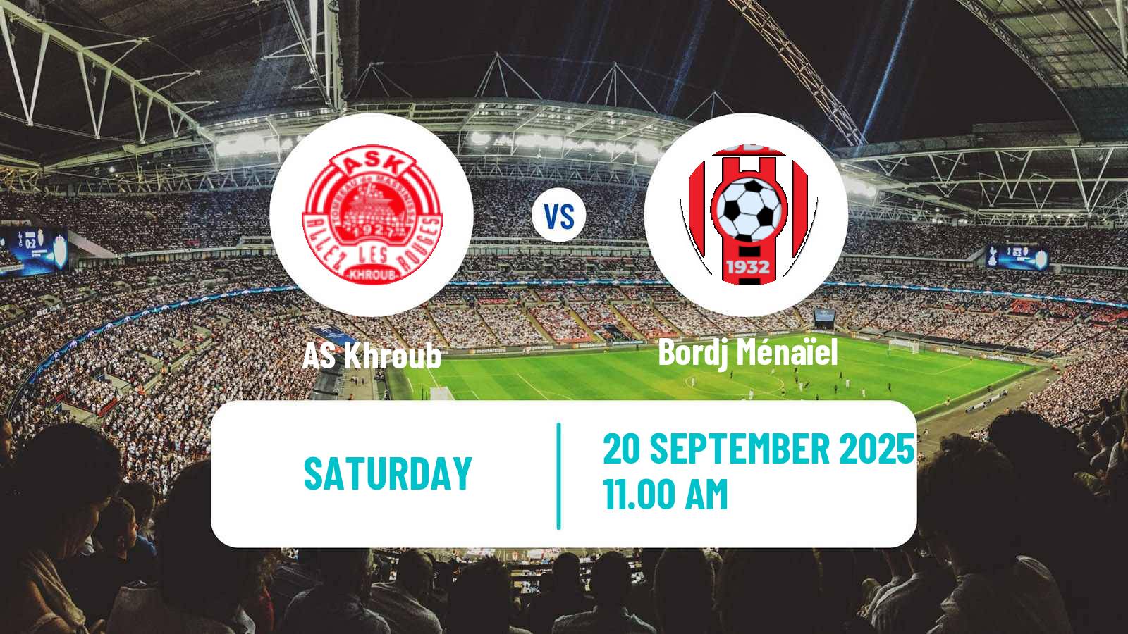 Soccer Algerian Ligue 2 Khroub - Bordj Ménaïel