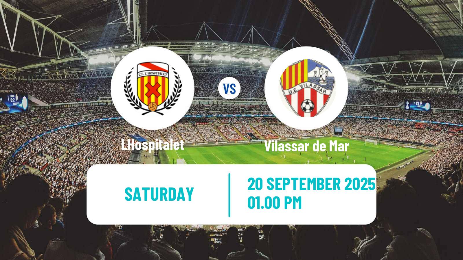 Soccer Spanish Tercera RFEF - Group 5 LHospitalet - Vilassar de Mar