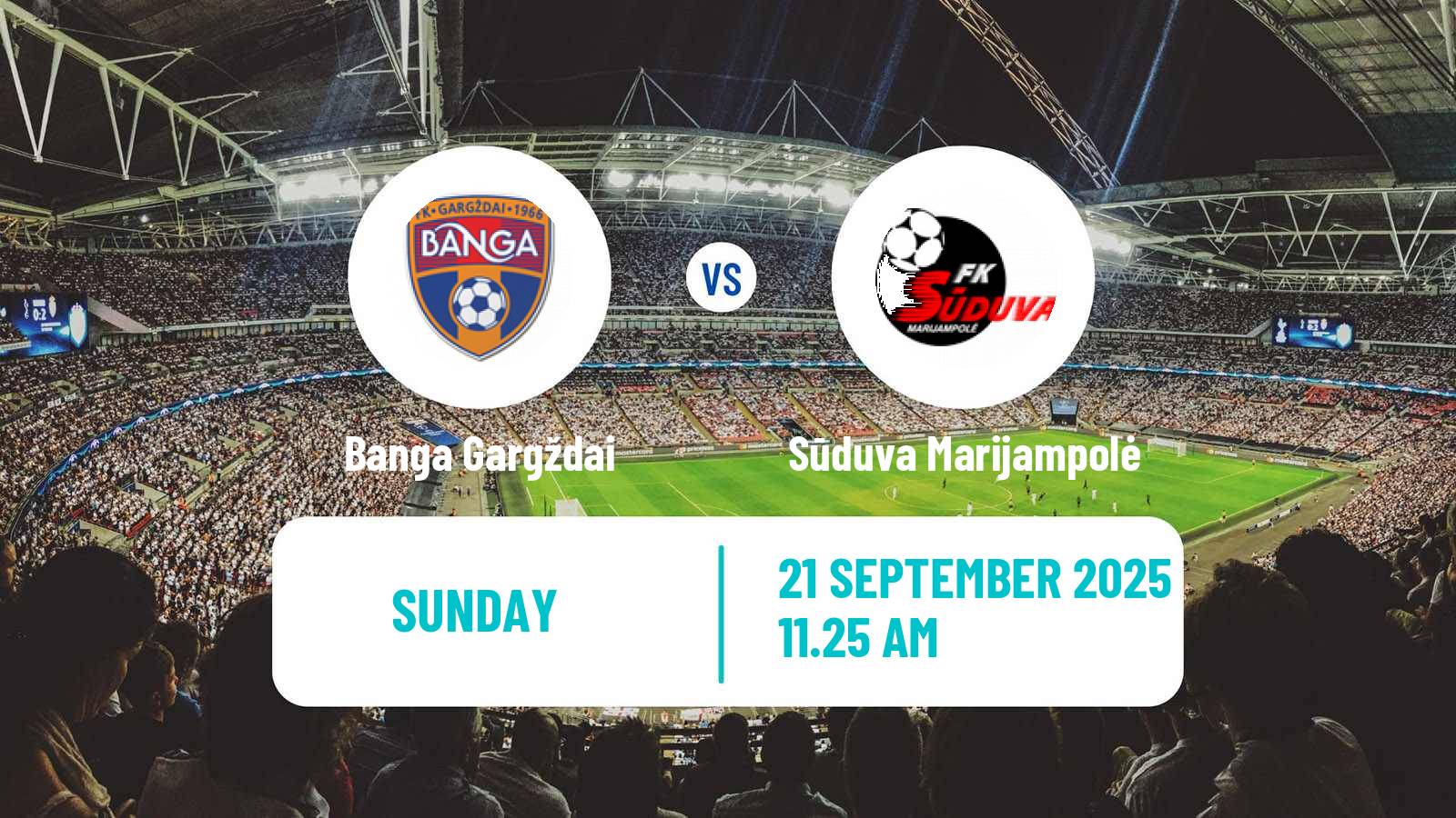 Soccer Lithuanian A Lyga Banga Gargždai - Sūduva Marijampolė