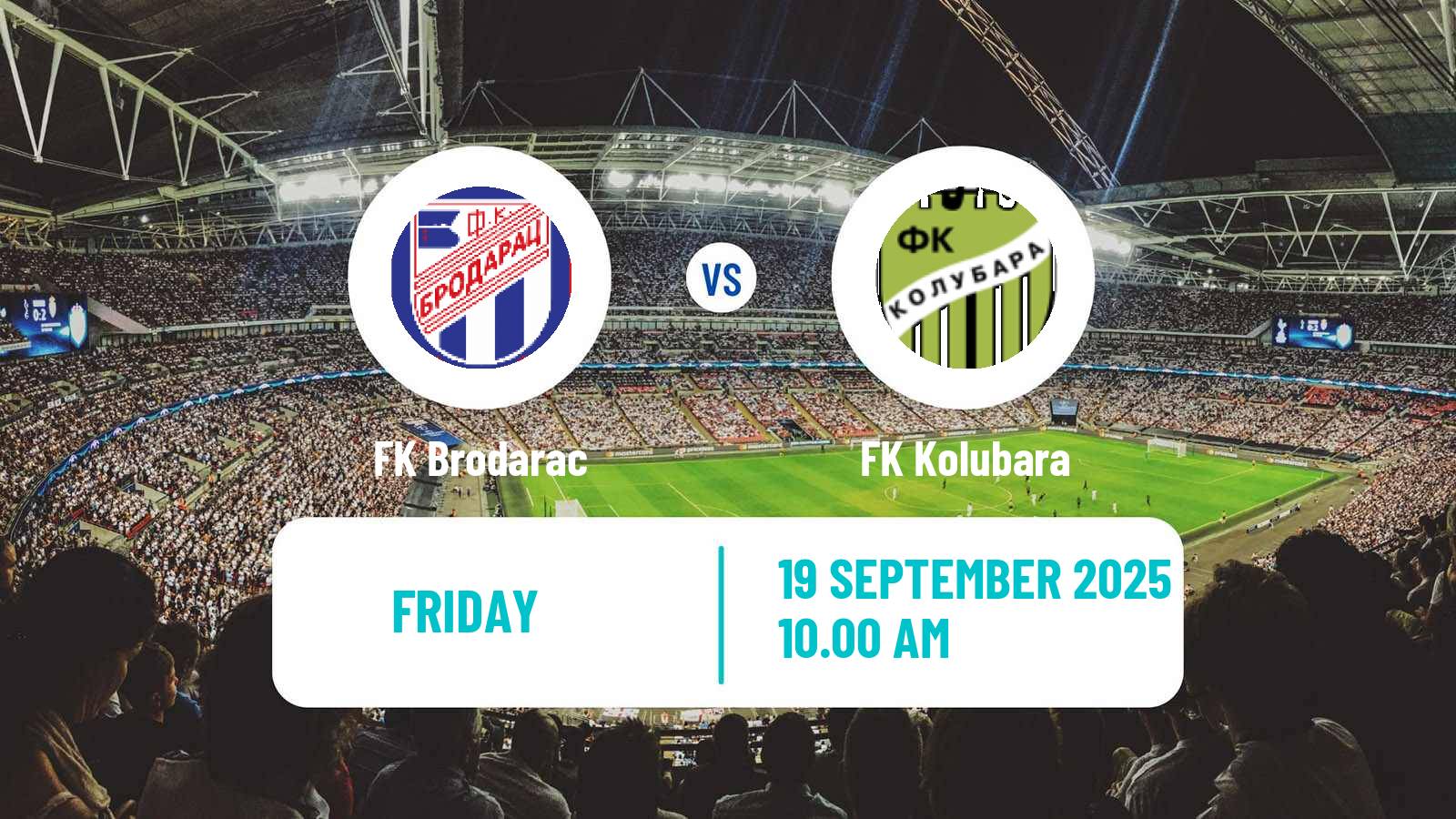 Soccer Serbian Srpska Liga - Belgrade Brodarac - Kolubara
