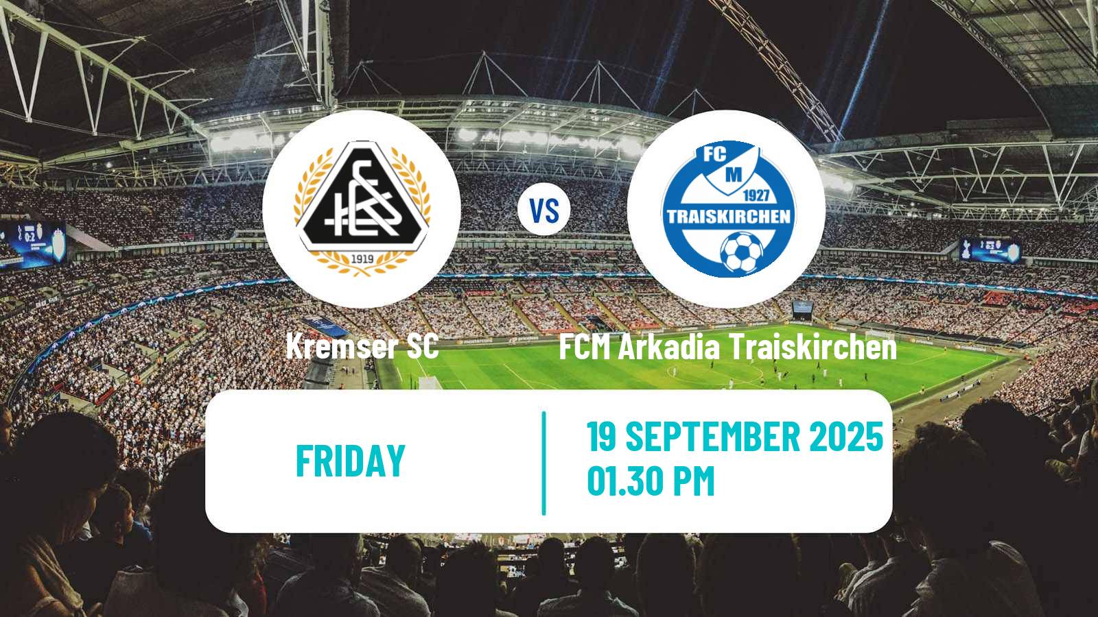 Soccer Austrian Regionalliga East Kremser - FCM Arkadia Traiskirchen