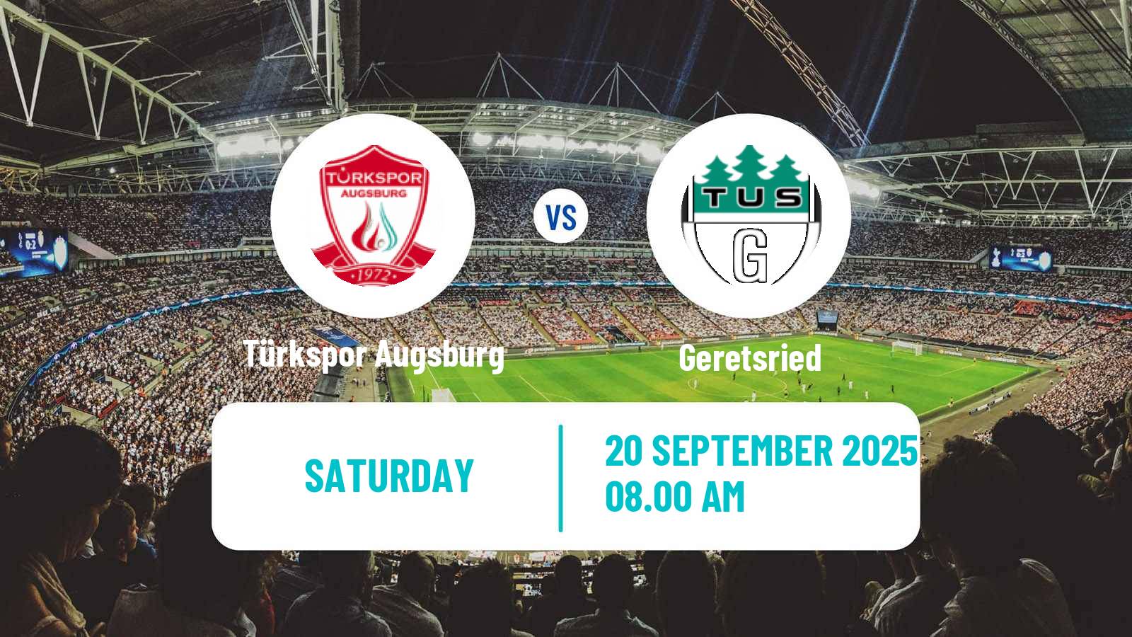 Soccer German Oberliga Bayern Süd Türkspor Augsburg - Geretsried