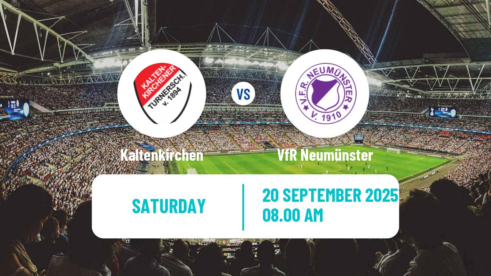 Soccer German Oberliga Schleswig-Holstein Kaltenkirchen - VfR Neumünster